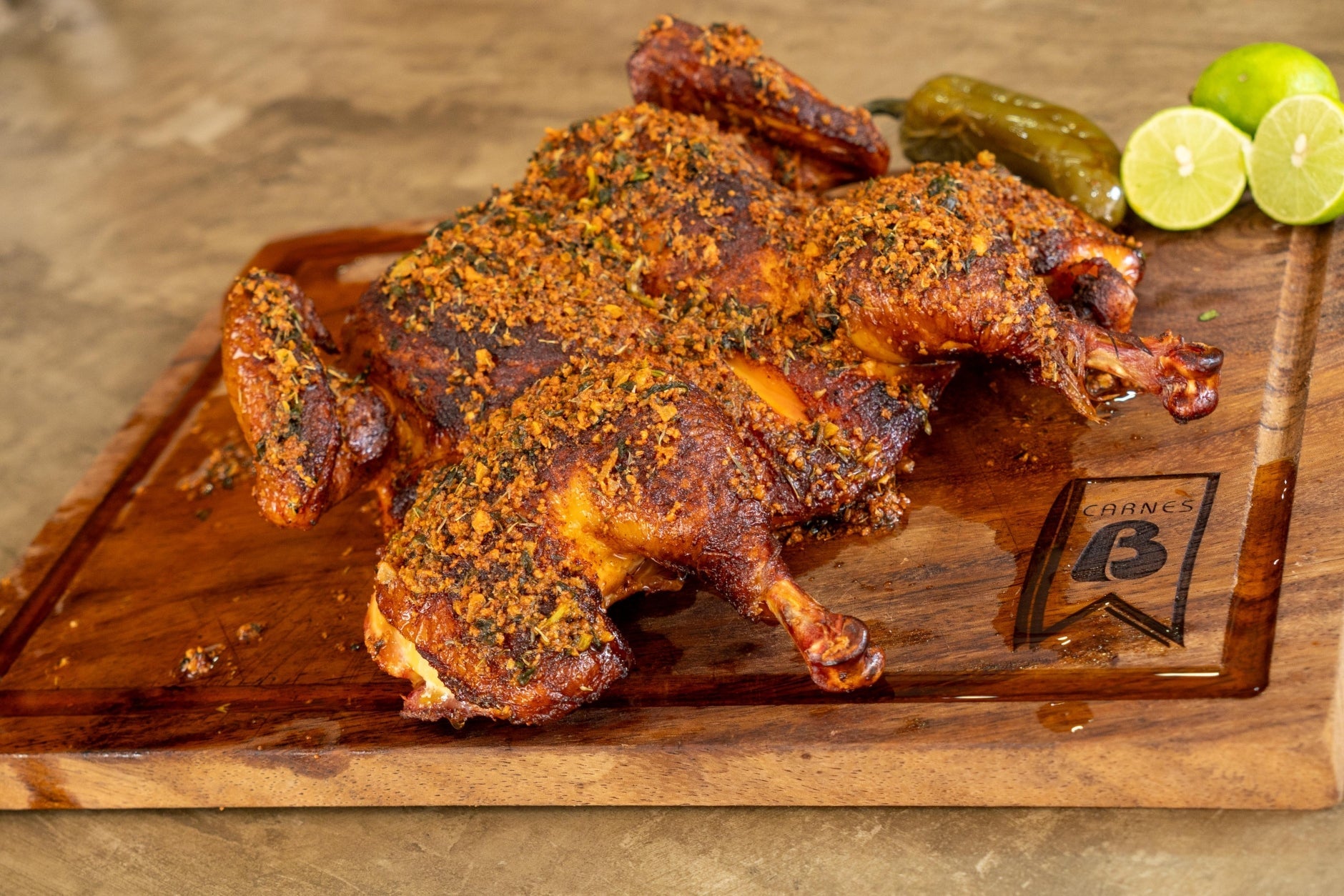 Pollo Spatchcock con Mantequilla Vaquera