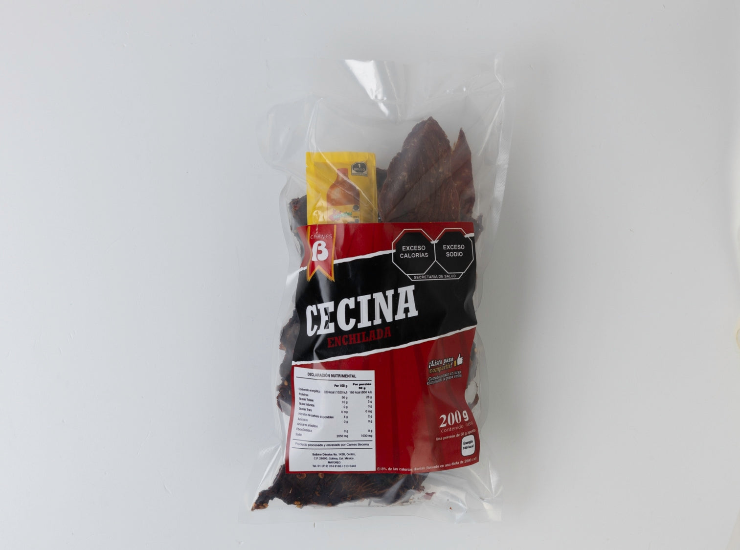 Cecina enchilada Paq. de 200 g