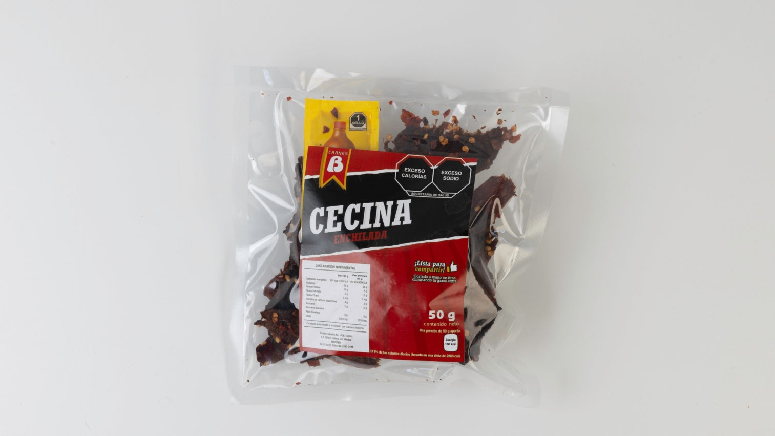 Cecina enchilada Paq. de 50 g